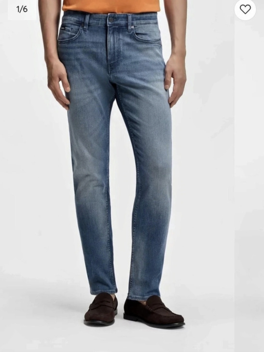 BOSS Cashmere-Touch Delaware Denim Slim Fit Men's Jeans